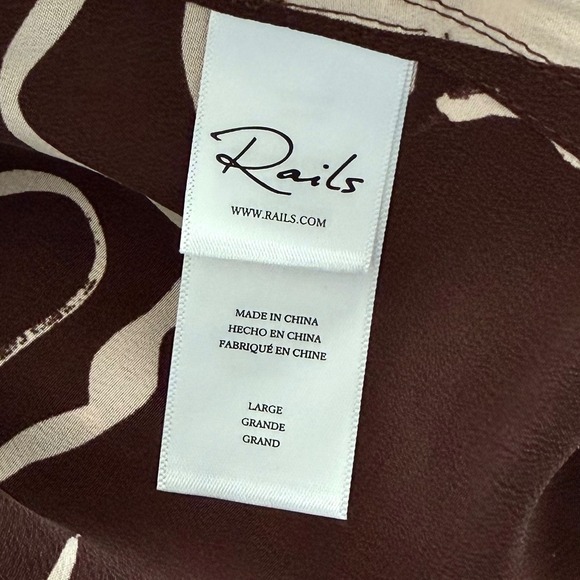 NWT Rails Kate Silk Shirt L - Picture 8 of 8